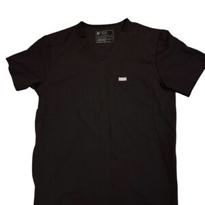 Figs Men's black scrub top